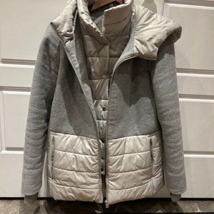 Soia and Kyo Grey Fall Jacket. Size Medium